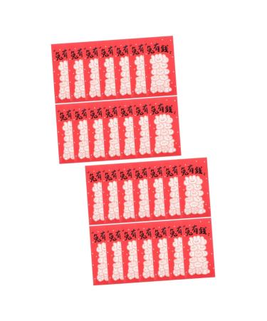 ABOOFAN 40 Pcs 2023 Year of The Rabbit Red Packets New Year Red Packets Ceremony Red Packet Lunar New Year Envelopes 2023 Bunny Pattern Paper Red Packet Money Bag Design Paper Pocket