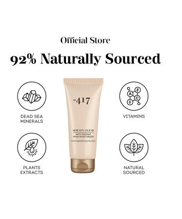 417 Dead Sea Cosmetics Anti-Aging Hand Cream | Intensive Non-Greasy Formula for Dry Cracked Skin | Essential Vitamins & Oils from the Dead Sea | 3.4 oz - Buy Online on SooperMarket.com
