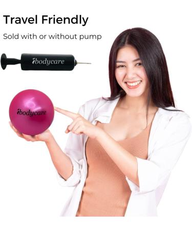 Pilates Mini Ball (10cm): Pink Accessory for AeroPilates, Yoga, Fitness & Strength - Buy Online on SooperMarket.com