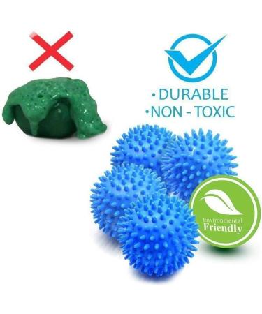 Saibit Reusable Dryer Balls Tumble Laundry Wash Balls Non Melt Dryer Balls for Speeding Drying and Reducing Creases for Clothes (Pink) - Buy Online on SooperMarket.com