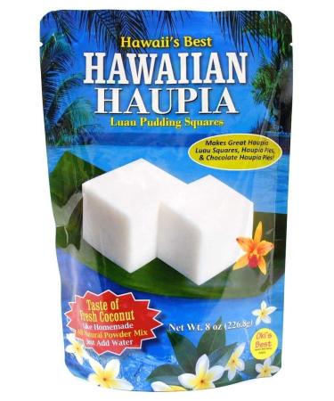 Kauai Tropical Syrup Hawaiian Haupia Luau Pudding Squares, 8 Ounce