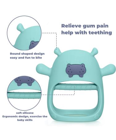 Towwi Hippo Teething Toy for Babies 0-12 Months | Chew Toys for Sucking Needs | Hand Pacifier Baby Toy - Buy Online on SooperMarket.com
