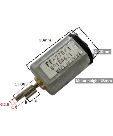 Buy Rotating Electric FF-270 Razor - 2.4V & 3.7V High Speed DC Starter | DIY Automatic Hair Clipper Upgrade - Buy Online on SooperMarket.com