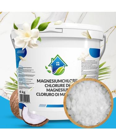 Solup 4 kg Magnesium Chloride Flakes | 100% Natural Magnesium Bathing Salt | Ideal for Magnesium Deficiency Relief - Buy Online on SooperMarket.com
