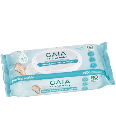 Gaia Natural Baby Water Wipes Gentle Care for Your Little One Gaia Natural Baby Water Wipes Your Choice for Pure Plastic-Free Sensitive Baby Care - Buy Online on SooperMarket.com