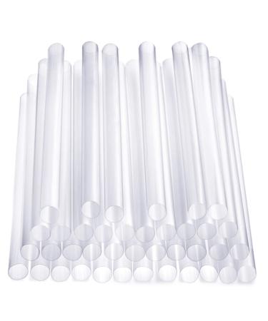 Comfy Package 100 Pack Clear Jumbo Smoothie Straws Clear - 100 Count