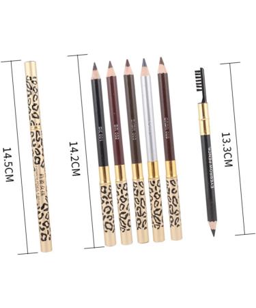 Healeved 4 Pcs Double Head Eyebrow Pencil Black Eyeliner Pen Eyebrown Beauty Eyebrow Pencil Puff Wooden - Buy Online on SooperMarket.com