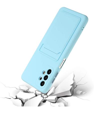Tivenfezk Nadoli Silicone Case for Samsung Galaxy A23 4G/5G - Ultra Thin Shockproof Scratch-Resistant Wallet Soft TPU Protective Case with Credit Card Holder - Blue - Buy Online on SooperMarket.com