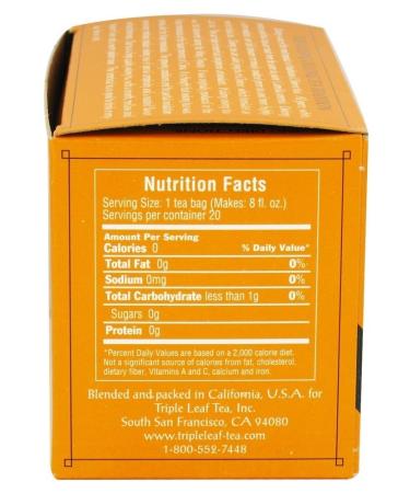 Triple Leaf Tea - Oolong Tea Bags Wulong Tea Semi-Oxidized 20 Tea Bags - Buy Online on SooperMarket.com