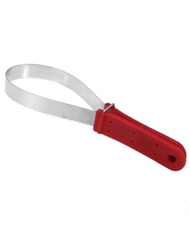 Lixada Equine Sweat Scraper Horse Shedding Grooming Tool Stainless Steel Horse Deshedding Cleaning Loop Tool Comfortable Grip