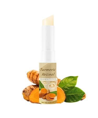 Wrinkle Multi Balm Stick Turmeric Retinol Face Stick Turmeric Cream Stick Anti Wrinkles Face Moisturiser Balm Stick for Eye/Neck/Face Care Reduce Fine Lines Brighten Skin Tone Skin Firming