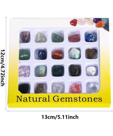 Tumbled Stones and Crystals | Natural Specimen Stones for Meditation - Polished Smooth Collections Decoration for Bedroom Home Bar Cafe and Restaurant - Buy Online on SooperMarket.com