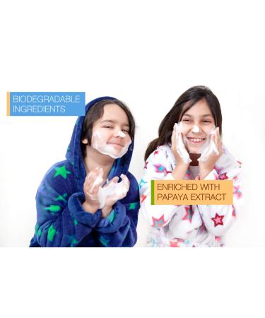 Organic Gentle Kids Foaming Face Wash - Natural, Vegan, Toxin-Free | Sulphate & Paraben Free | Orange Oil | For Kids & Preteens - Buy Online on SooperMarket.com