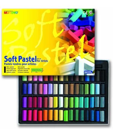 YoCosii Soft Pastel 64 Color Set Square Chalk (US English Version) Multicolor