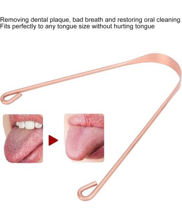 Pure Copper Tongue Scraper - U-Shaped Design for Oral Hygiene & Fresh Breath - Buy Online on SooperMarket.com