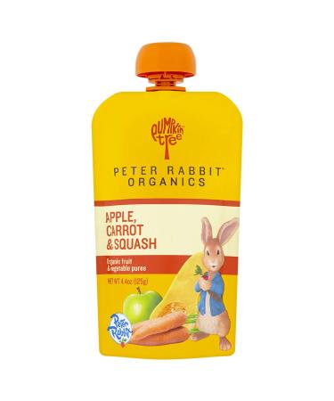 Peter Rabbit Organics Apple, Carrot and Squash Puree, 4.4-Ounce Pouches (Pack of 10)