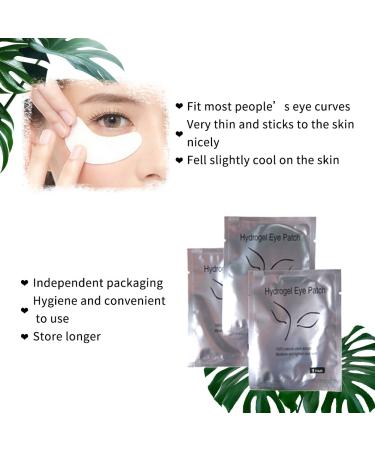 50 Pairs Lint-Free Hydrogel Eye Pads for Eyelash Extensions | Professional Gel Patches - Silver Girl - Buy Online on SooperMarket.com