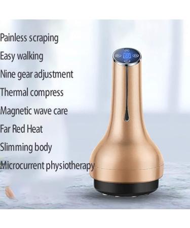 Samnuerly 3-in-1 Hand Electro Guasha Massager with Cupping & Hot Compression - Detox & Circulation Boost | Niederdruckstein White - Buy Online on SooperMarket.com
