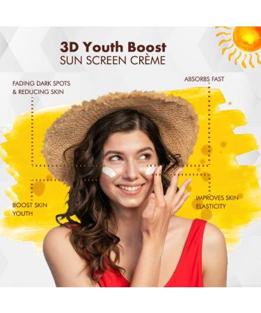 VLCC 3D Youth Boost SPF40 Sun Screen Gel Creme (100gm) - UV Protection for Youthful Skin - Buy Online on SooperMarket.com