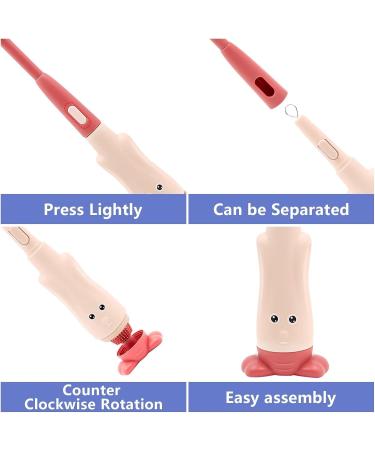 3-in-1 Red Baby Bottle Cleaning Brush Kit - For Bottles, Nipples, and More - Buy Online on SooperMarket.com