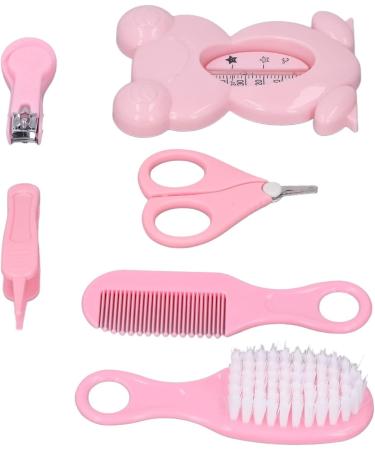 BORDSTRACT Baby Healthcare and Grooming Kit 6 Pcs - Pink Nursery Care Set for Newborns - Buy Online on SooperMarket.com