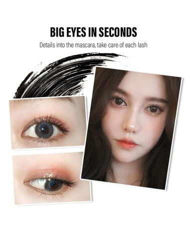 Waterproof Volumizing Mascara for Fine Short Eyelashes - Intense Black, Washable, Lengthening Formula for Women - 0.1 fl. oz - Buy Online on SooperMarket.com