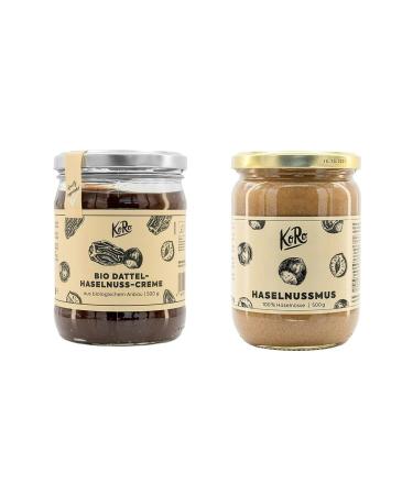KoRo - Dreamy Creamy: Organic Date Hazelnut Cream and Hazelnut Butter - Vegan - Without Palm Oil - To Melt Away 1 kg (Pack of 1)