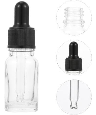 Beaupretty 10-Pack Clear Glass Essential Oil Travel Bottles - Empty Tincture Containers with Drip Tenders for International Shipping - Buy Online on SooperMarket.com