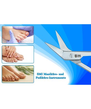 SMI Extra Long Foot Nail Scissors - Stainless Steel Pedicure Scissors for Thick Nails | 18 cm Footnail Scissors for Seniors - Buy Online on SooperMarket.com