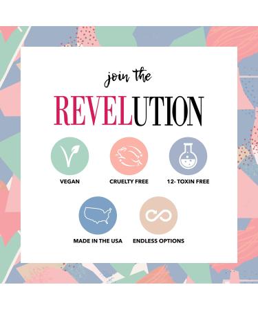 Revel Nail Chrome Glitter Dip Powder 8-Pack - Chip Resistant with Vitamin E and Calcium for DIY Manicure - Buy Online on SooperMarket.com
