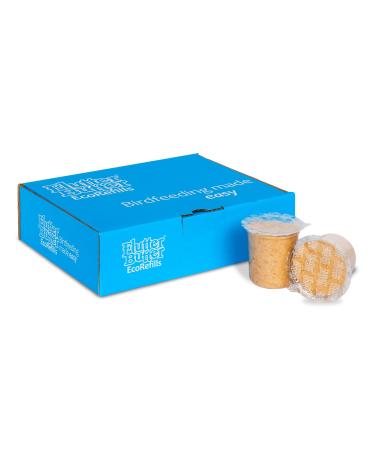 Peanut Butter for Birds - Jacobi Jayne Flutter Butter EcoRefills - Buggy Flavour Wild Bird Food - Ultra-Convenient Eco-Friendly Bird Feed - Pack of 12 Refills Buggy Buggy 140 g (Pack of 12)