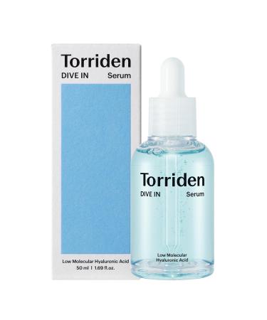 Torriden DIVE-IN Low-Molecular Hyaluronic Acid Serum 1.69 fl oz | Deep hydration for dry skin type | Vegan Clean Cruelty-Free Korean Skin Care Pack of 1 (1.69 fl.oz)