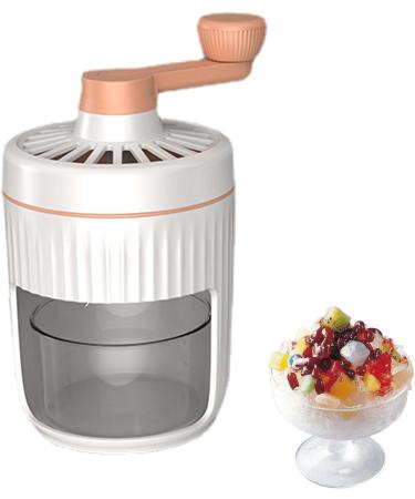 Virtcooy Ice Cream Shredder with Crank | Versatile Ice Showered Razor for Drinks Office & Outdoor Use | Removable Snow Blades - Buy Online on SooperMarket.com