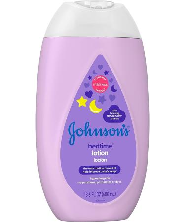 Johnson's Bedtime Baby Lotion with Coconut Oil & NaturalCalm Aromas 13.6 fl. oz - Hypoallergenic & Paraben-Free Baby Skin Care - Buy Online on SooperMarket.com