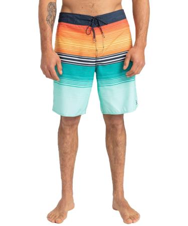 Billabong Men's All Day Htr Stripe Og Boardshorts (1 Pack) L Mint