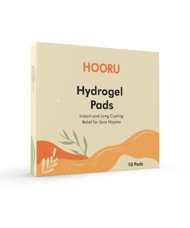 Hydrogel Breast Pads - Instant and Cooling Sore Nipple Relief from Breastfeeding 10 Ct Soothing Hydrogel Nipple Shield Pads Postpartum Breastfeeding Essential Reusable Up to 24 Hours