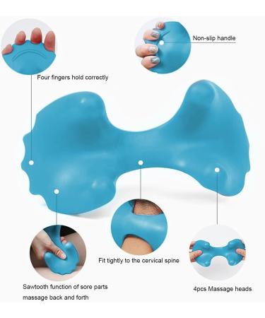 Portable Neck Massage Device - Silicone Neck & Shoulder Pillow for Deep Tissue Relief - Cervical Traction & Pain Relief - Buy Online on SooperMarket.com