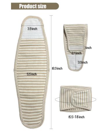 Topwon Umbilical Cord Cover for Newborn | 4 Pack Cotton Belly Button Band | Hernia Care & Navel Truss Wrap | Must-Have Baby Shower Gift - Buy Online on SooperMarket.com