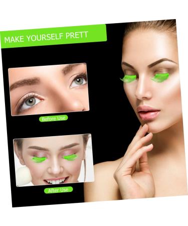ABOOFAN 10 Pairs Halloween Extra Long False Eyelashes Lashes Halloween Dance Costume Eyelashes Cosplay Fake Lashes Green Eyelashes Curly Fancy Fake Chemical Fiber Gothic Extend Girl - Buy Online on SooperMarket.com