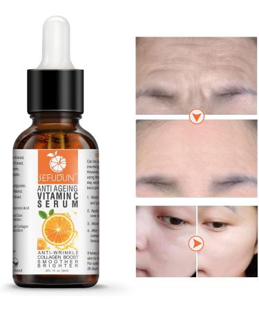 Vitamin C Serum - Anti Aging Face Serum with Vitamin C - Anti-Dark Spots & Brightening Serum with Hyaluronic Acid - Vitamin C Serum For Dull Tired - Vit E Oil Women/Men - Buy Online on SooperMarket.com