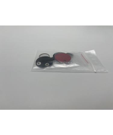 Custom Engraved Dog Tags - Push Button | Synthetic Leather | Blue Black Red Yellow | 30mm | Perfect for Control Branding - Buy Online on SooperMarket.com