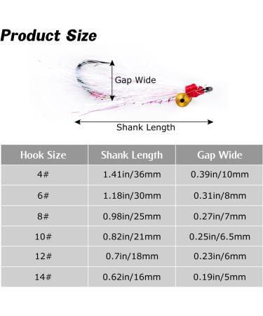 Goture Fly Fishing Flies Trout Nymph Streamer Minnow Shrimp Lure 4pcs 12#hook - Buy Online on SooperMarket.com