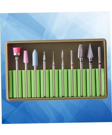 FOMIYES 3 Sets Manicure Drill Bits Nails Kits Nail Drill Bit Brush Manicure Pedicure Bit Nail Art Supplies Nail File Electric Nail Polish Gel Nail Drill Bits Polisher Tungsten Carbide 5x1cmx3pcs Greenx3pcs - Buy Online on SooperMarket.com
