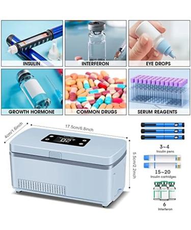 Fupeen Medicine Cooler with Durable Battery Adjustable Temperature Suitable for Long Flight US Plug - Buy Online on SooperMarket.com