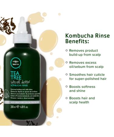 Tea Tree Special Detox Kombucha Rinse 6.8 fl. oz. | Removes Buildup & Adds Shine | For All Hair Types - Buy Online on SooperMarket.com