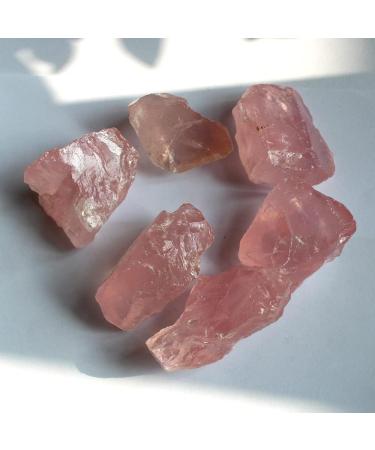 1pcs Natural Raw Pink Rose Quartz Crystal Rough Stone Specimen Crystal Love Natural Stones and Minerals Fish Tank Stone (Size : 30-40g) - Buy Online on SooperMarket.com