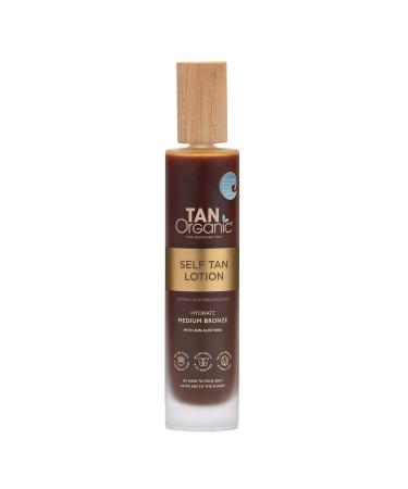 TanOrganic Self Tanning Lotion - Certified Organic Vegan Self Tanner (100ml) | Natural Sunless Tanning Solution for a Radiant Glow - Buy Online on SooperMarket.com