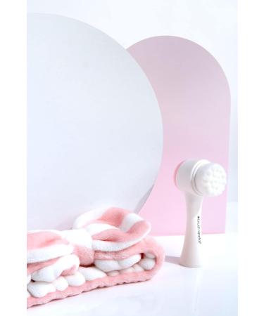 Brushworks Luxury Facial Cleansing Brush & Headband Pink One Size - Buy Online on SooperMarket.com