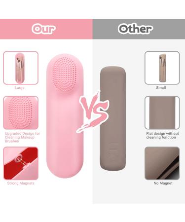 Yotako 2 Pack Silicone Makeup Brushes & Sponge Holder - Travel-Friendly Cosmetic Organizer - Buy Online on SooperMarket.com