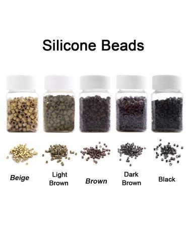 Kalolary 2500PCs Microrings - 5mm Micro Link Rings for Thick Hair Extensions & Professional Hair Experience Tools - International Shipping Available - Buy Online on SooperMarket.com